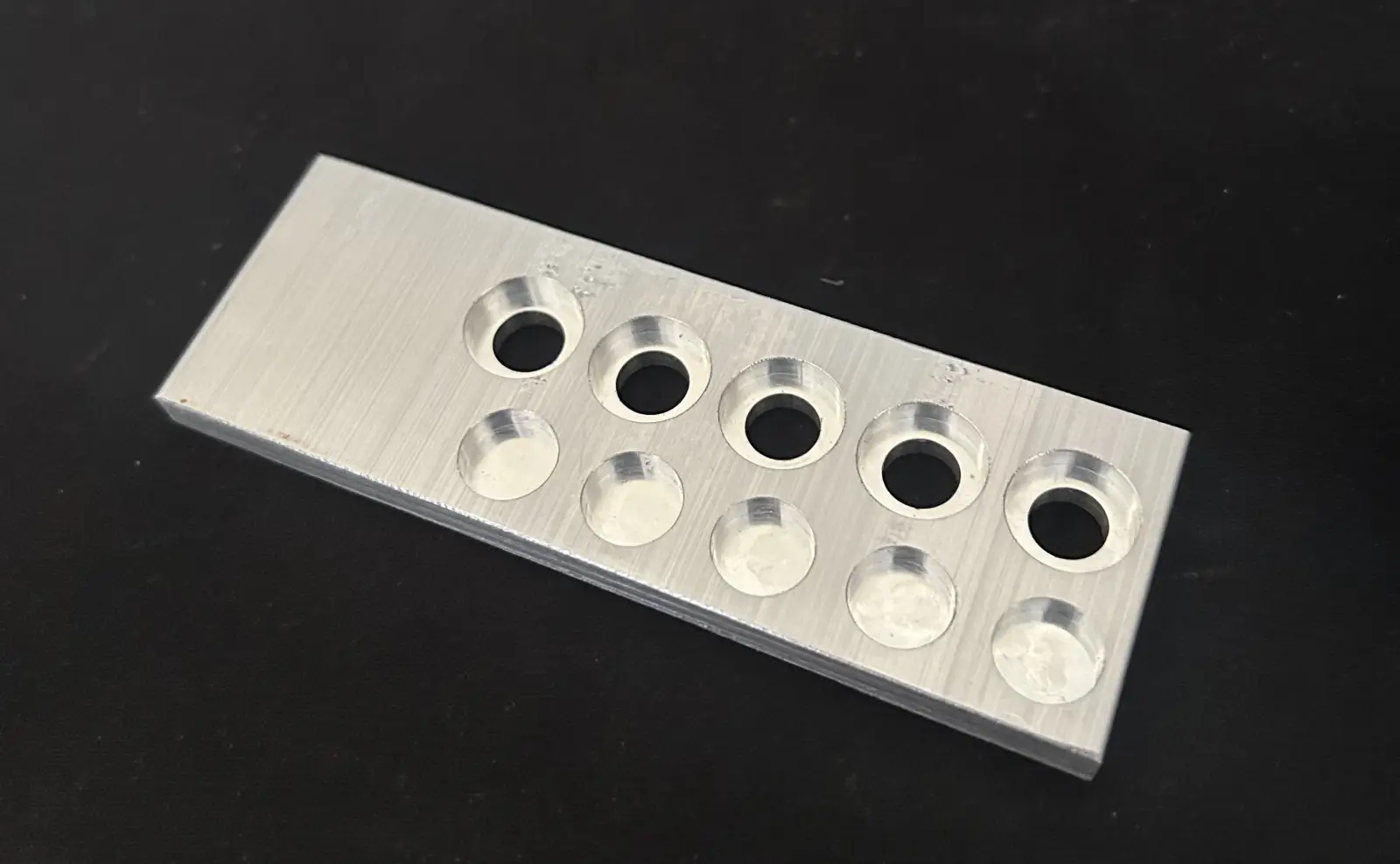 Test piece used to dial in the Carvera